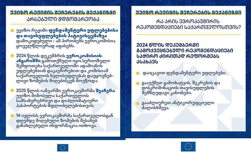 უვიზო რეჟიმის შეჩერების მექანიზმი: რა უნდა ვიცოდეთ