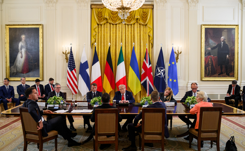 CNBC: ტრამპსა და ევროპელ ლიდერებს შორის შეხვედრა დასრულდა 