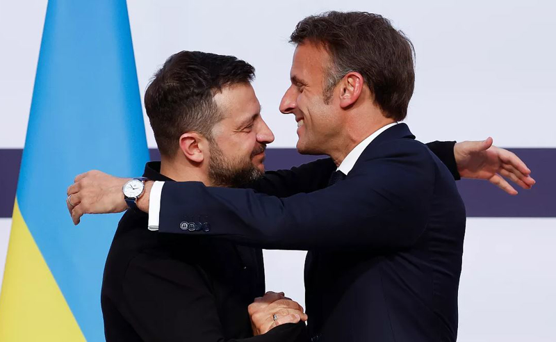 რუსეთზე ზეწოლა უნდა გაგრძელდეს მანამ, სანამ მყარი და მდგრადი მშვიდობა არ დამყარდება - მაკრონი 