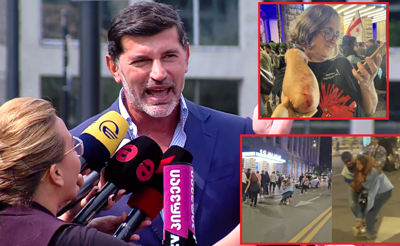 "ქალი არ არის არცერთი, რაღაც სხვა ჯიშია" - კალაძე იმ ქალებზე, რომლებსაც მისი შტაბის წინ ფიზიკურად გაუსწორდნენ