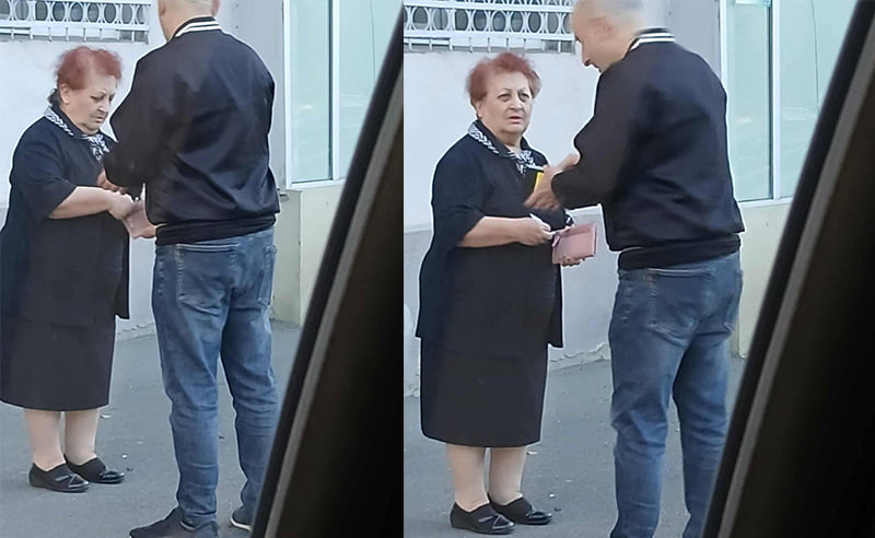 "გორში, საარჩევნო უბანთან სავარაუდოდ, ფულის დარიგების ფაქტი დაფიქსირდა" - ფოტო სოც ქსელიდან