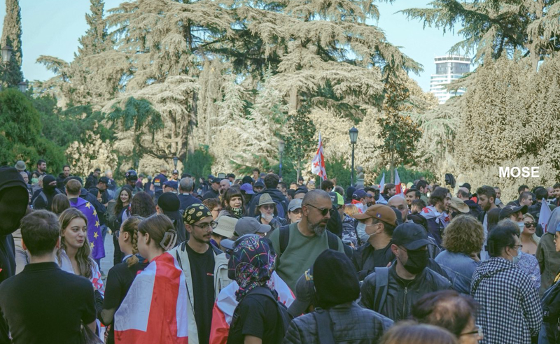 მარში თსუ-დან რუსთაველის გამზირისკენ დაიძრა - მსვლელობას ემიგრანტები შეუერთდნენ