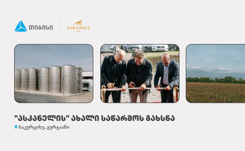 თიბისის მხარდაჭერით, ბაკურციხეში "ასკანელის" ქარხანა გაიხსნა