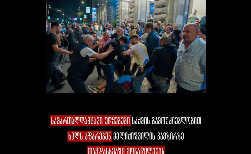 სოციალური სამართლიანობის ცენტრი: შსს და პროკურატურა მელიქიშვილზე თავდამსხმაში მონაწილეებს ხელს აფარებენ