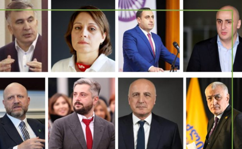8 ოპოზიციური ლიდერის პროცესი სასამართლოში 19:00 საათზე დაიწყება