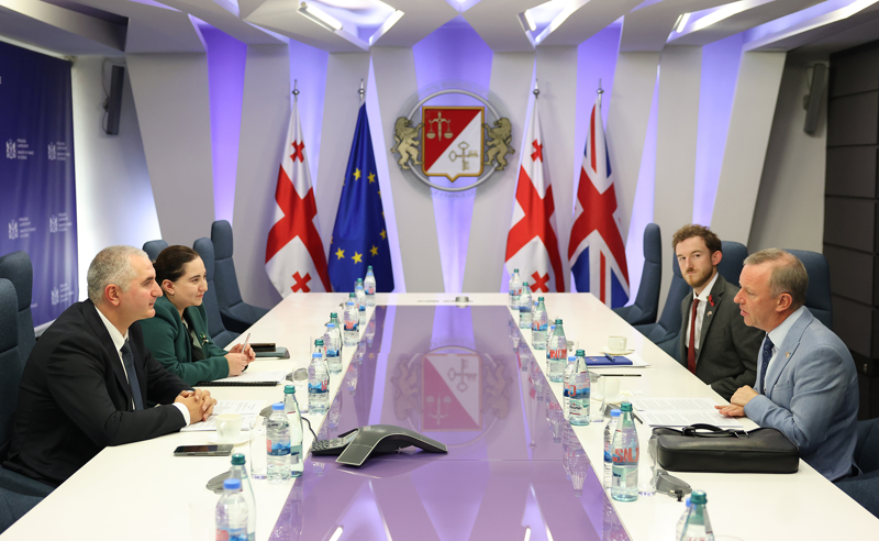 დიდი ბრიტანეთის ელჩი "ოცნების" ფინანსთა მინისტრს შეხვდა