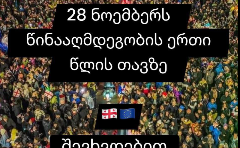 28 ნოემბერს თავისუფლება, ეროვნული იდენტობა და დამოუკიდებლობა დავიცვათ! - ზურაბიშვილი