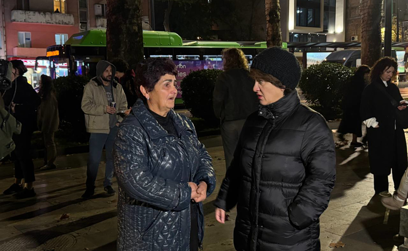 "ბებო, შენს ნაცვლად ვდგავარ აქციაზე" - მსვლელობას მათე დევიძის ბებია შეუერთდდა