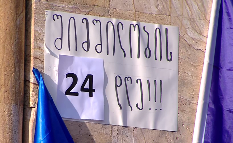 შიმშილობის 24-ე დღე რუსთაველზე - როგორია მოშიმშილეების მდგომარეობა