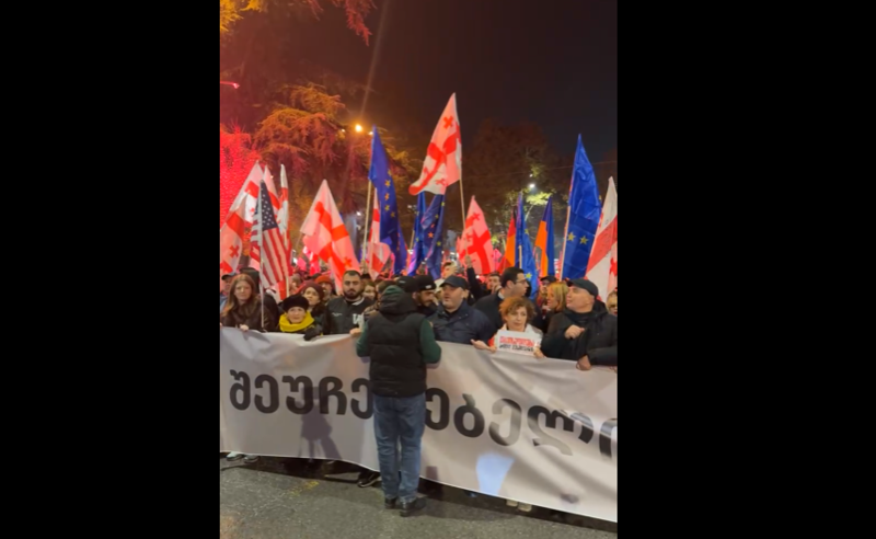 უწყვეტი ბრძოლის ერთი წელი - თბილისში საპროტესტო მსვლელობები იმართება 