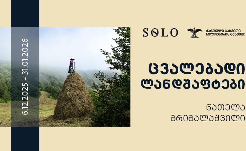 SOLO-სთან პარტნიორობით, ნათელა გრიგალაშვილის გამოფენა „ცვალებადი ლანდშაფტები“ იხსნება