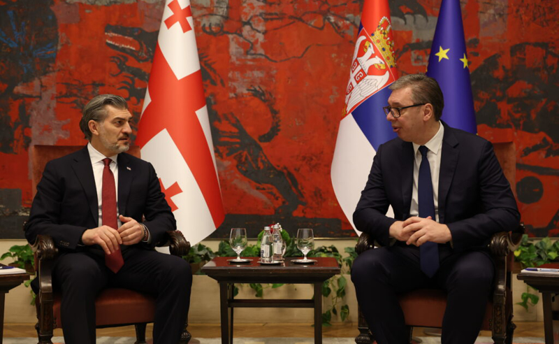 მიხეილ ყაველაშვილი სერბეთის პრეზიდენტს, ალექსანდარ ვუჩიჩს შეხვდა