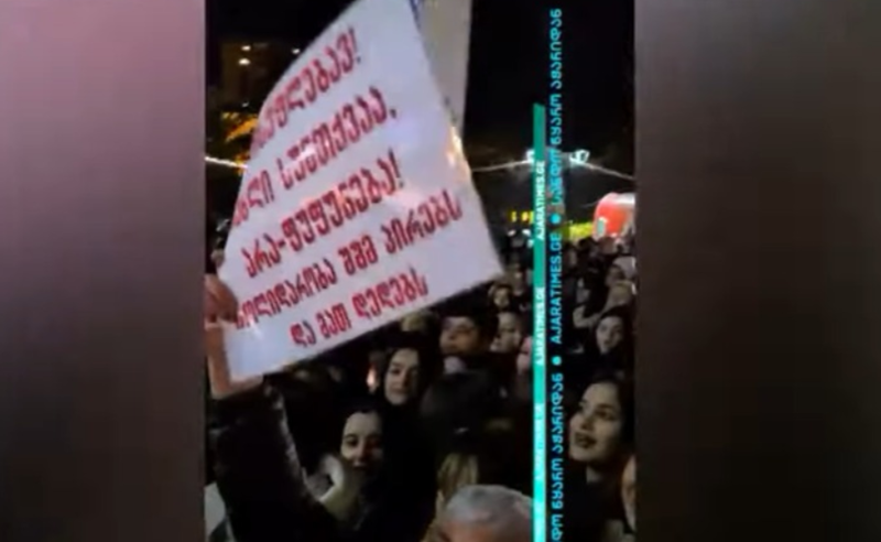 ბათუმში, საახალწლო ღონისძიებაზე პროტესტით მისულ მარტოხელა დედებს ტერიტორია ძალით დაატოვებინეს