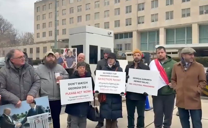 ემიგრანტების აქცია ვაშინგტონში - საქართველოს მოქალაქეებმა სინდისის და პოლიტპატიმრების გათავისუფლება მოითხოვეს