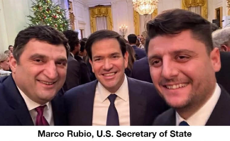 CEOs of Georgian companies Orbi Group and Block Group attended a Christmas Party at the White House