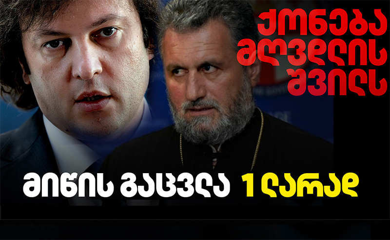 მღვდლის შვილს მიწა 1 ლარად გაუცვალეს - დადგენილებას ხელს კობახიძე აწერს