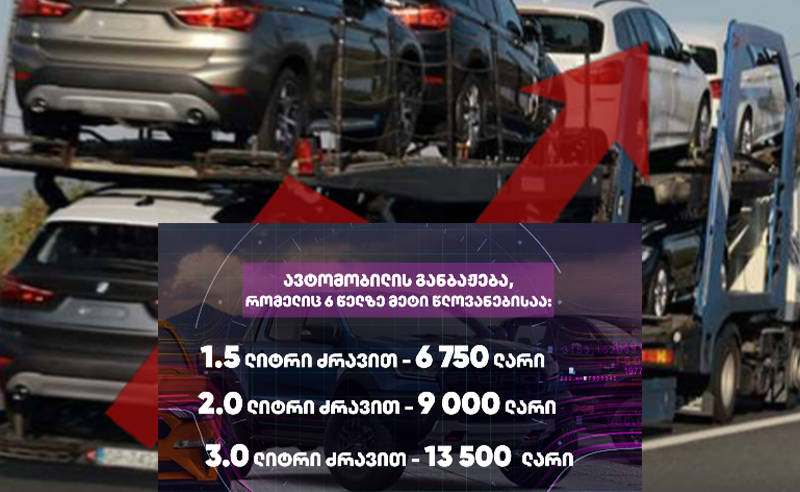 რატომ გადაიფიქრეს 6 წელზე ძველი მანქანების იმპორტის აკრძალვა - მინისტრის განმარტება