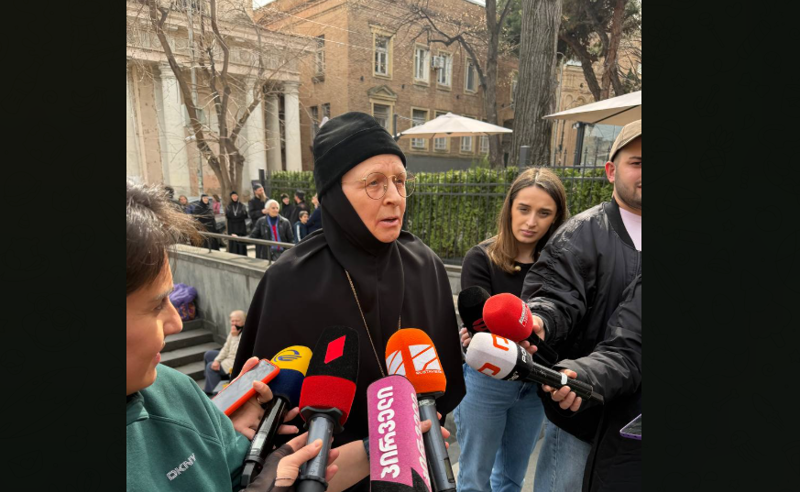 "უწმინდესობა ახლა თავისუფალია" - მერილენდის შტატის წმინდა სიდონიას სახელობის მონასტრის დამფუძნებელი სიონში მივიდა