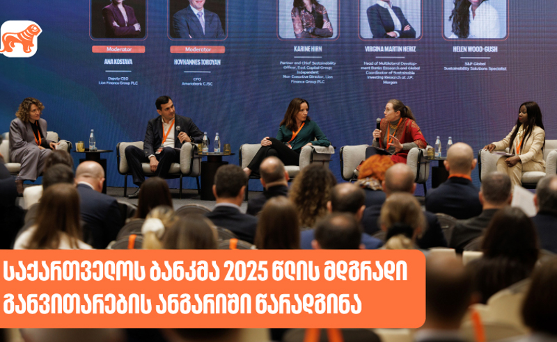 საქართველოს ბანკმა 2025 წლის მდგრადი განვითარების ანგარიში წარადგინა