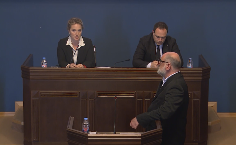 "არ შეიძლება სცენა გამოყენებული იყოს სხვა მიზნებისთვის" - გიორგი შალუტაშვილი 