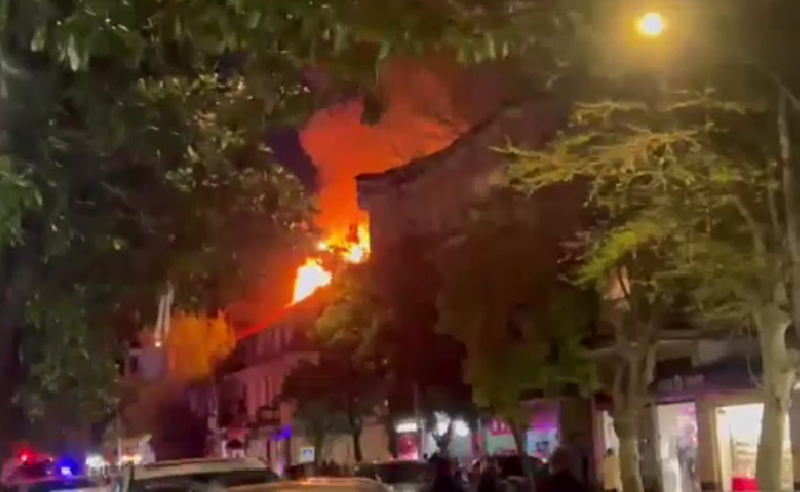 ბათუმში, გორგილაძის ქუჩაზე საცხოვრებელ სახლში ხანძარია