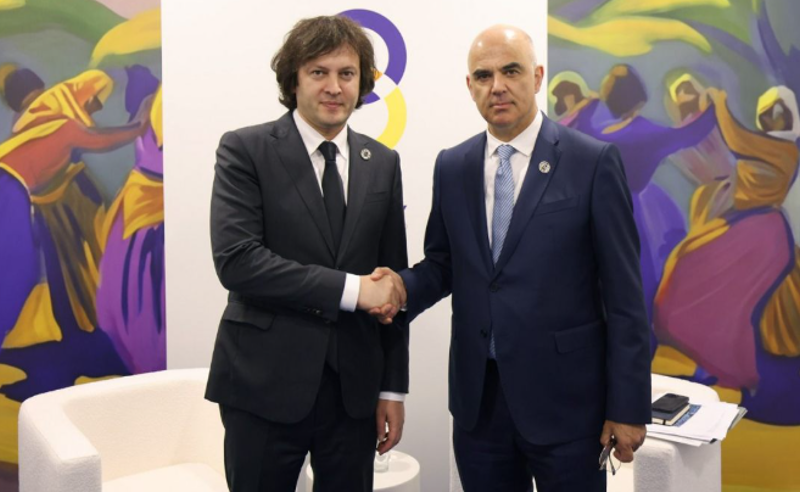 ირაკლი კობახიძე ერევანში ევროპის საბჭოს გენერალურ მდივანს ალენ ბერსეს შეხვდა