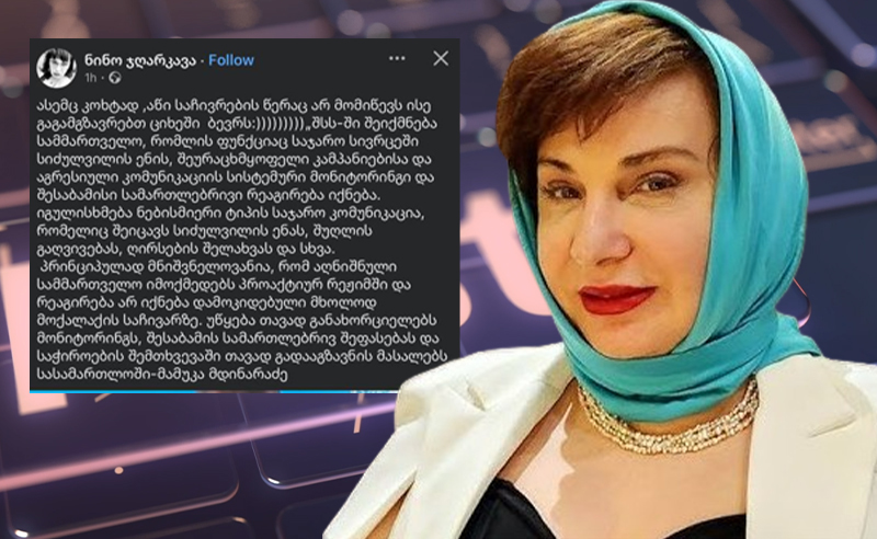საჩივრის გარეშე გაგამგზავრებთ ციხეში - “ოცნების“ პროპაგანდისტი მდინარაძის ინიციატივაზე