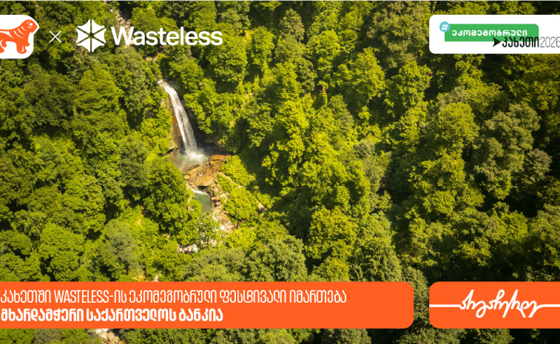 კახეთში Wasteless-ის ეკომეგობრული ფესტივალი იმართება - მხარდამჭერი  საქართველოს ბანკია