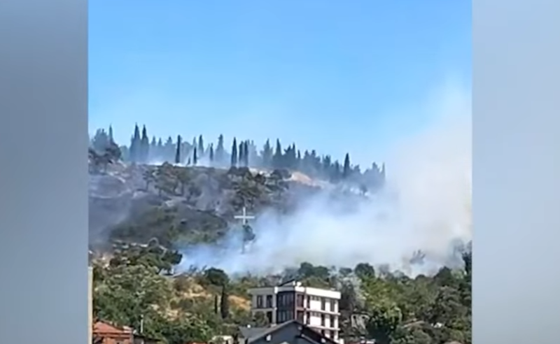 თბილისის ზღვის დასახლებაში ხანძარია