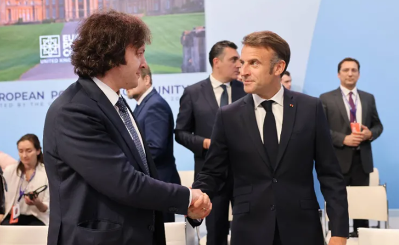 ადმინისტრაცია: კობახიძე მაკრონმა პარიზში კოსმოსის საკითხებზე დაგეგმილ სამიტზე მიიწვია