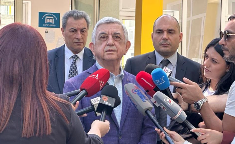 სომხეთის ექსპრეზიდენტ სერჟ სარგსიანს ქვეყნიდან გასვლა აეკრძალა