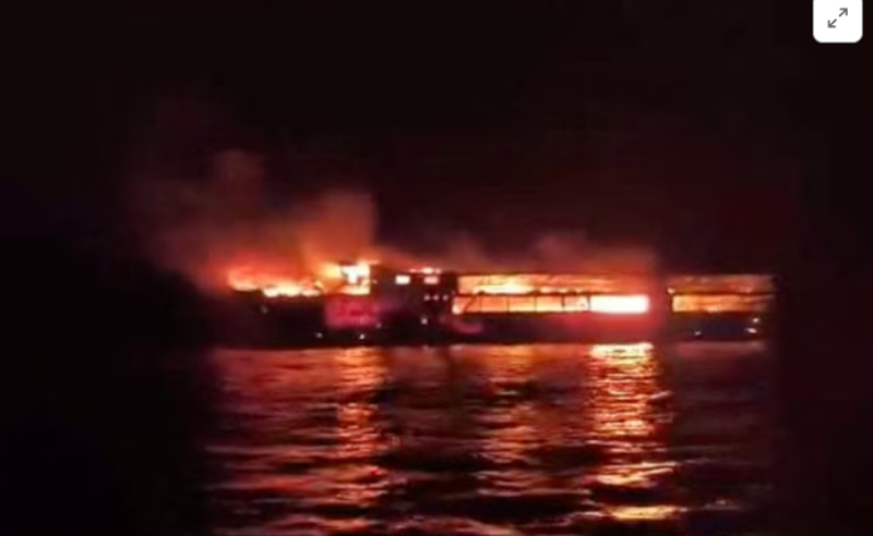 ფილიპინებში ბორანზე გაჩენილ ხანძარს 5 ადამიანი ემსხვერპლა