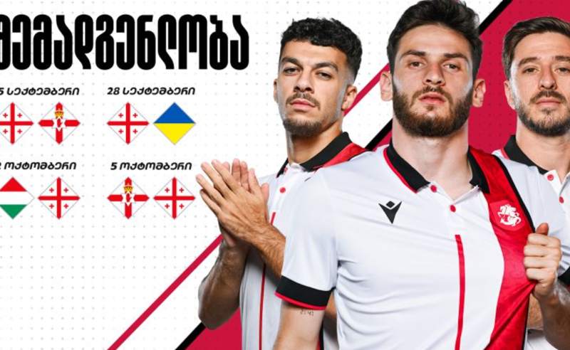 საქართველოს ეროვნული ნაკრების შემადგენლობა ერთა ლიგის მატჩებისთვის ცნობილია