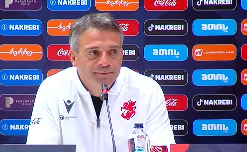 რამაზ სვანაძემ ეროვნული ნაკრების მთავარი მწვრთნელის რანგში პირველი პრესკონფერენცია გამართა