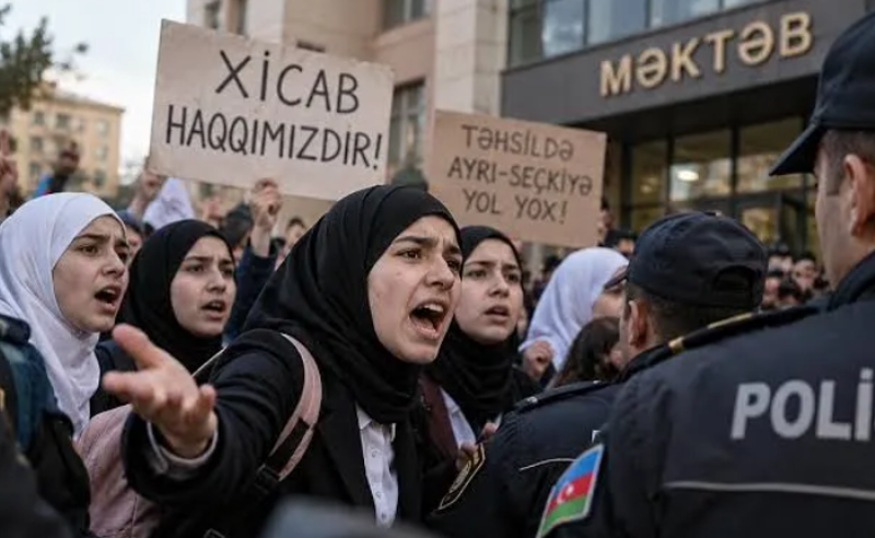 აზერბაიჯანის სკოლებში ჰიჯაბის შეზღუდვას აპროტესტებენ - დაკავებულია 37 ადამიანი